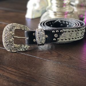 Cow hide belt